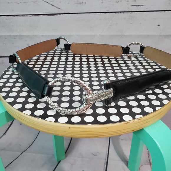 Brighton Accessories - Brighton belt Black Silver Size 36